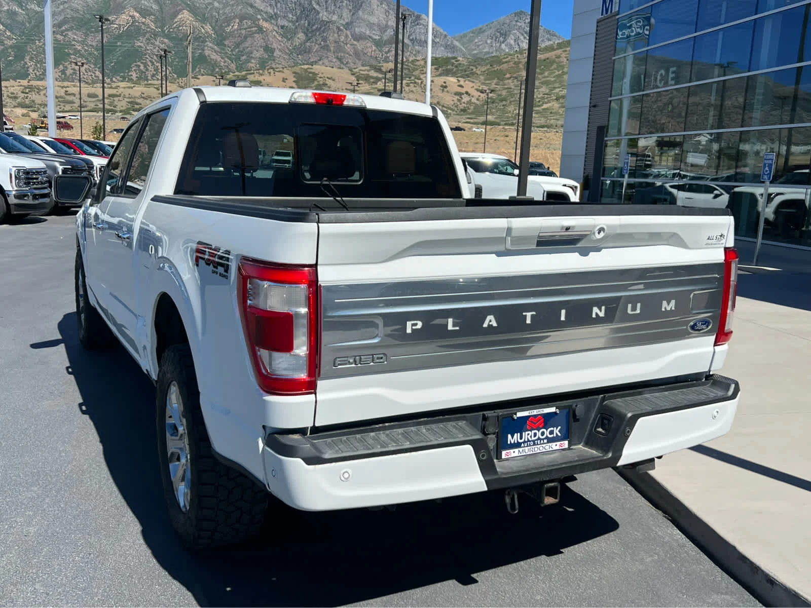 Used 2021 Star White Metallic Tri-Coat Ford Platinum image 10