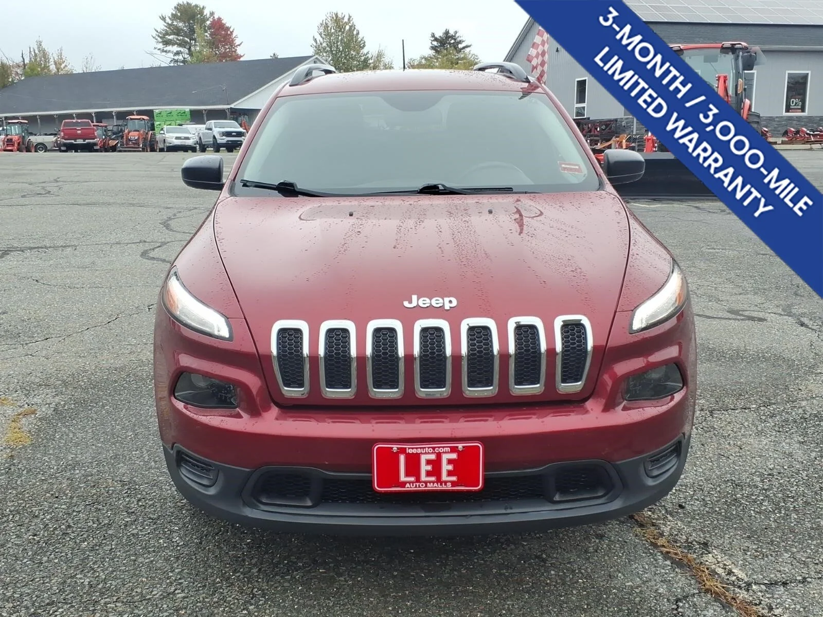 Used 2017 Deep Cherry Red Crystal Jeep Sport image 2