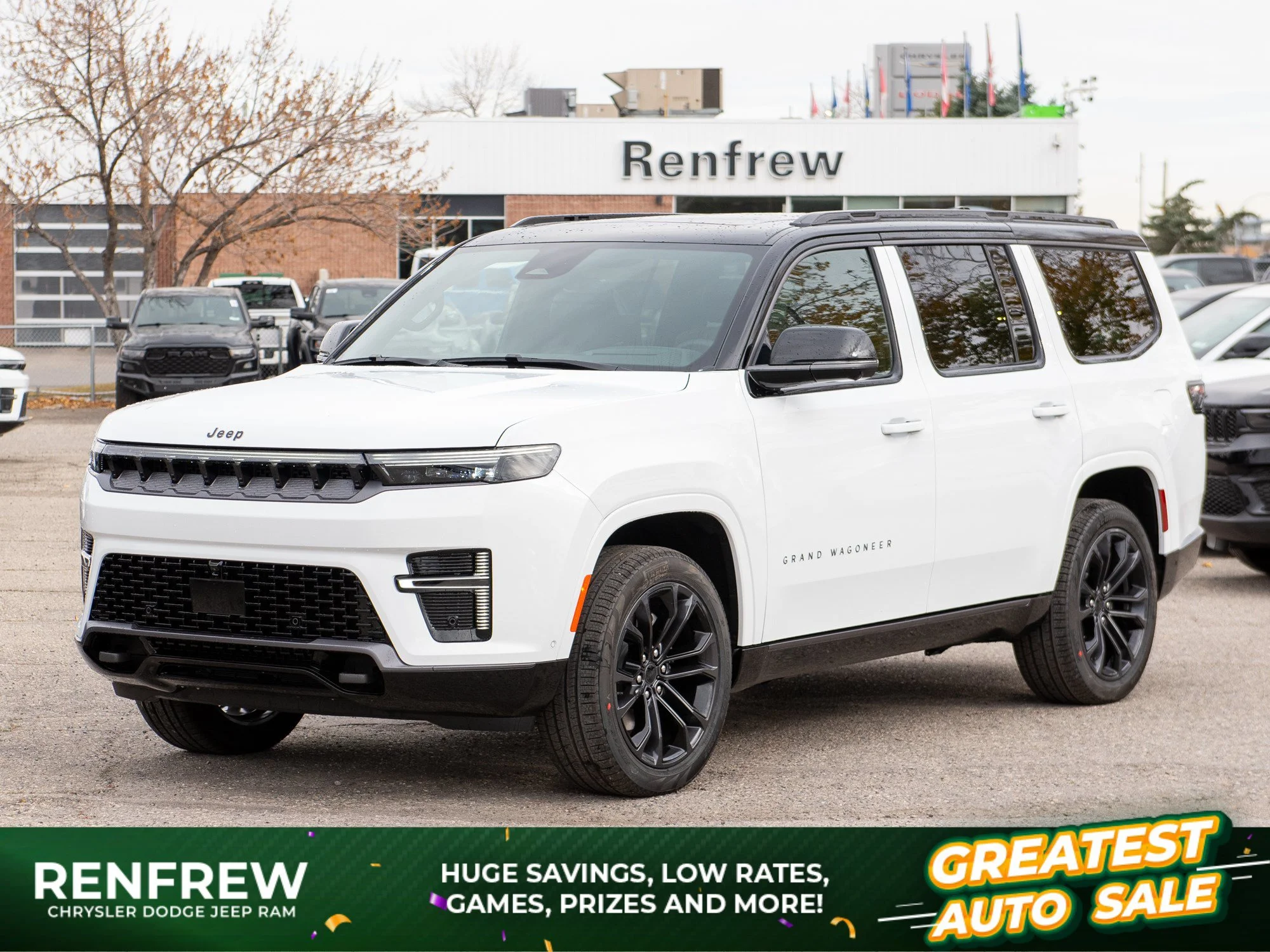 New 2027 White Jeep Summit Obsidian* 4x4, Rear DVD, Massage Seats, HD Trailer Tow Pkg image 1