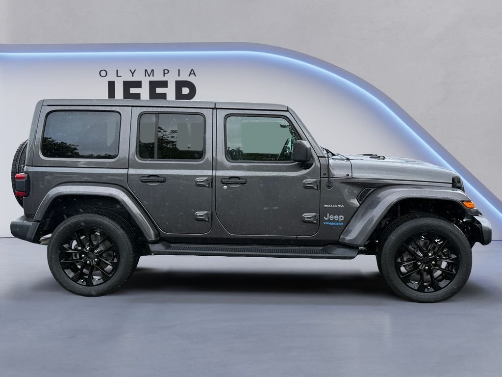 Used 2021 Gray Jeep Unlimited Sahara 4xe image 8