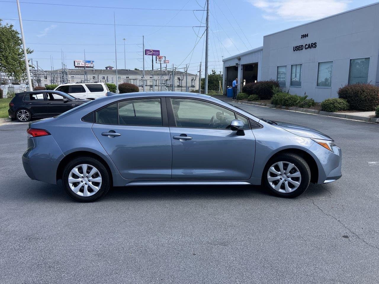 Used 2025 Blue (Celestite) Toyota Hybrid LE image 6