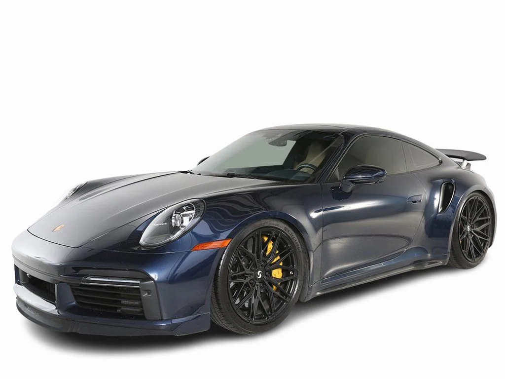 Used 2022 Blue Porsche Turbo S image 3