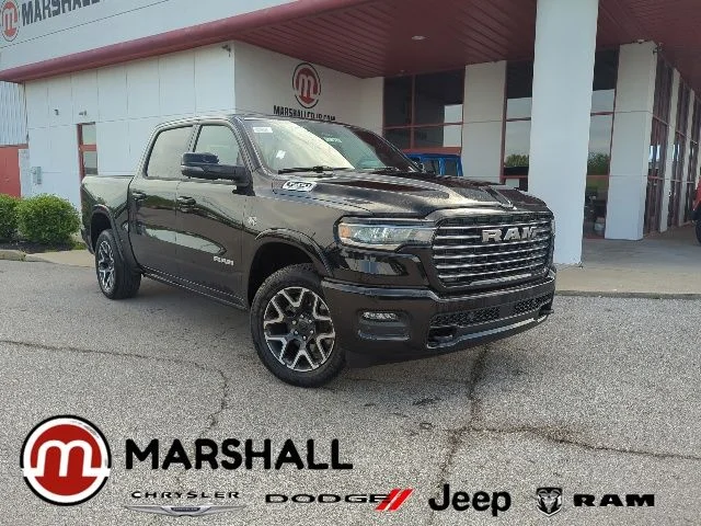 New 2026 Diamond Black Crystal Pearl-Coat Exterior Paint RAM Laramie image 1