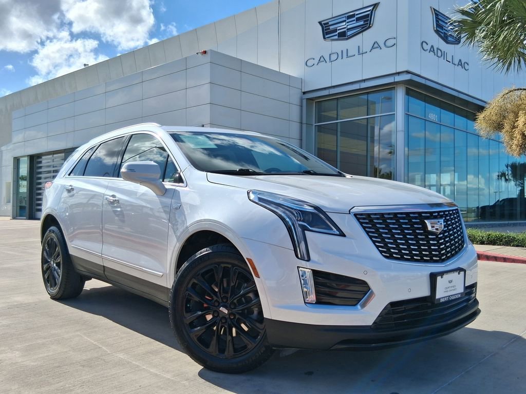 Used 2022 Crystal White Tricoat Cadillac Luxury image 1