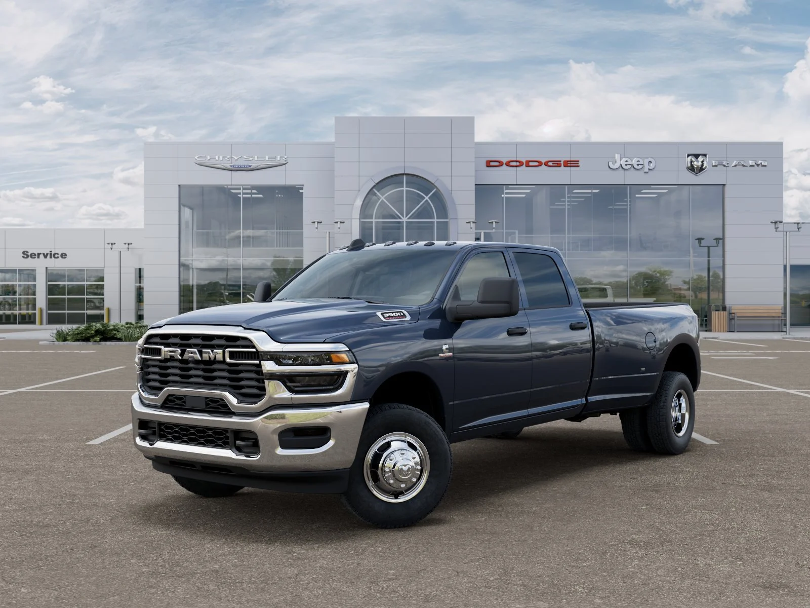 New 2026 Forged Blue Metallic Exterior Paint RAM Tradesman image 1