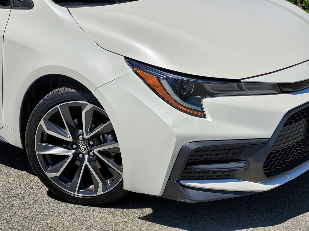 Certified Used 2021 White Toyota SE image 9