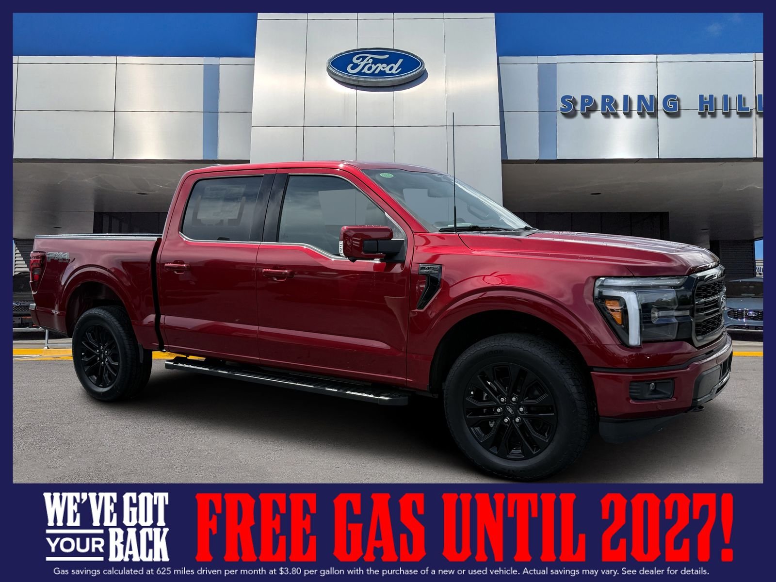 New 2026 Ruby Red Metallic Tinted Clearcoat Ford Lariat image 1