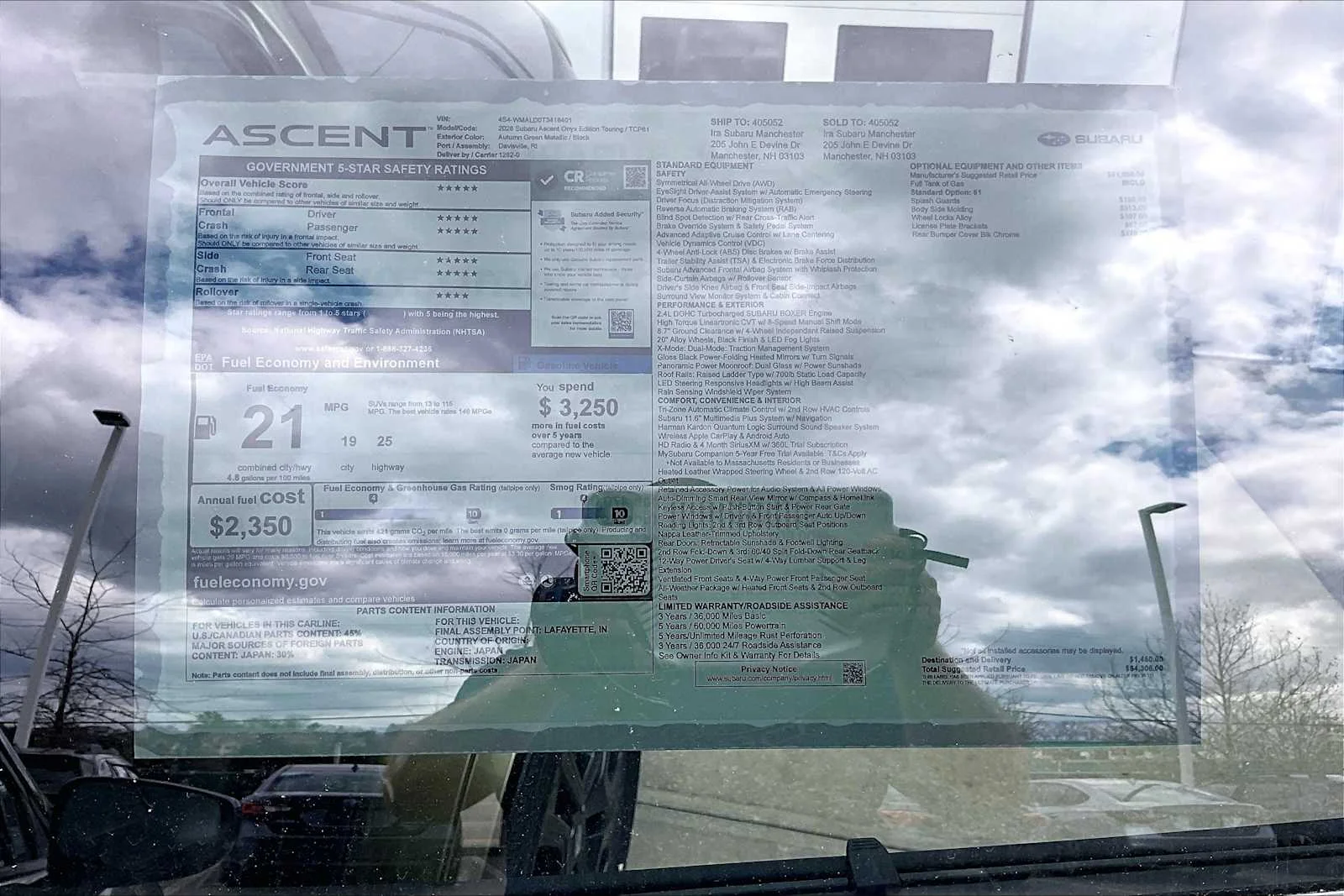 New 2026 Autumn Green Metallic Subaru Onyx Edition Touring image 18