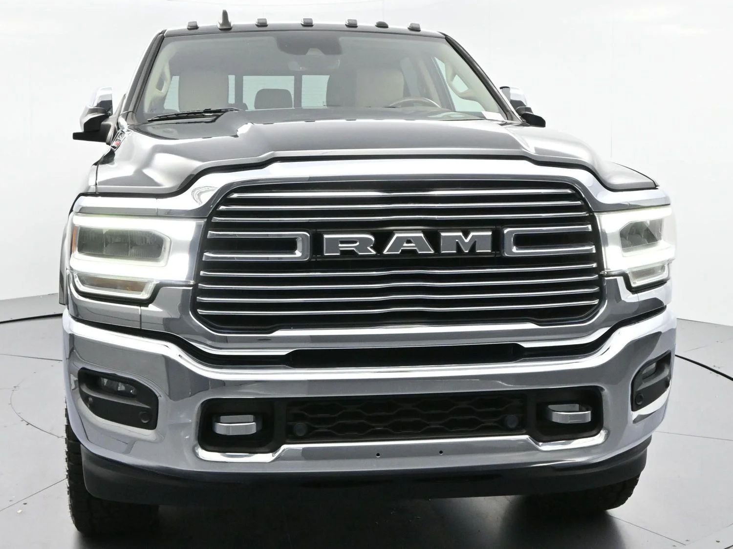 Used 2019 Black Forest Green Pearlcoat Ram Laramie image 2