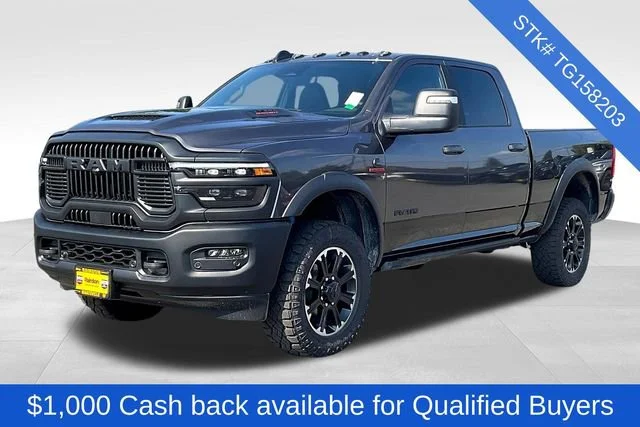 New 2026 Granite Crystal Metallic Clear-Coat Exterior Paint RAM Rebel image 2