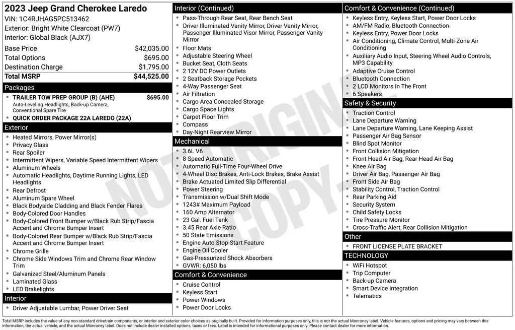 Used 2023 White Jeep Laredo image 6