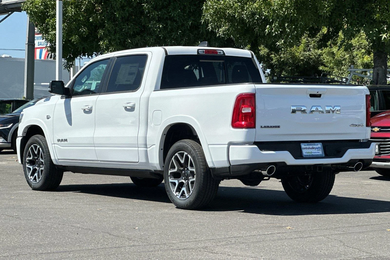 New 2026 Bright White Clear-Coat Exterior Paint RAM Laramie image 5