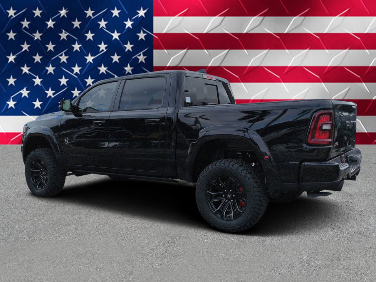 New 2026 Diamond Black Crystal Pearlcoat RAM Big Horn image 4