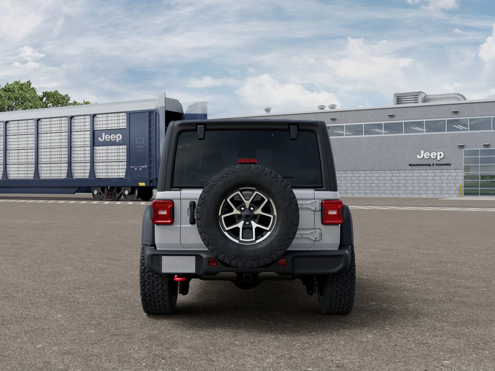 New 2026 Bright White Clear-Coat Exterior Paint Jeep Rubicon IN-TRANSIT image 33