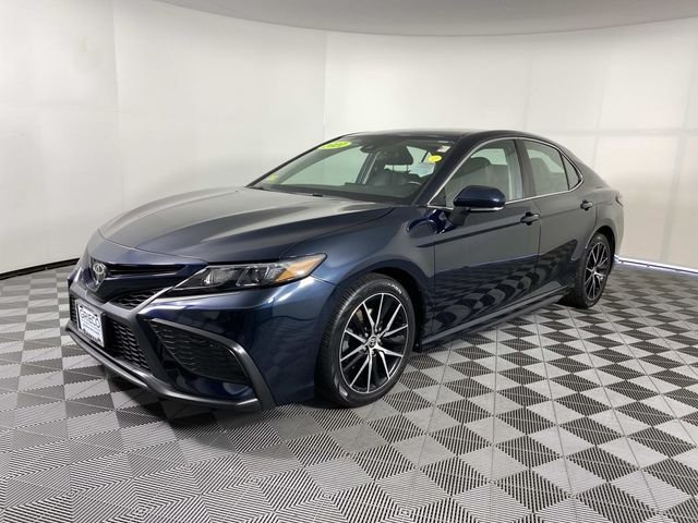 Used 2021 Blue Toyota SE image 4