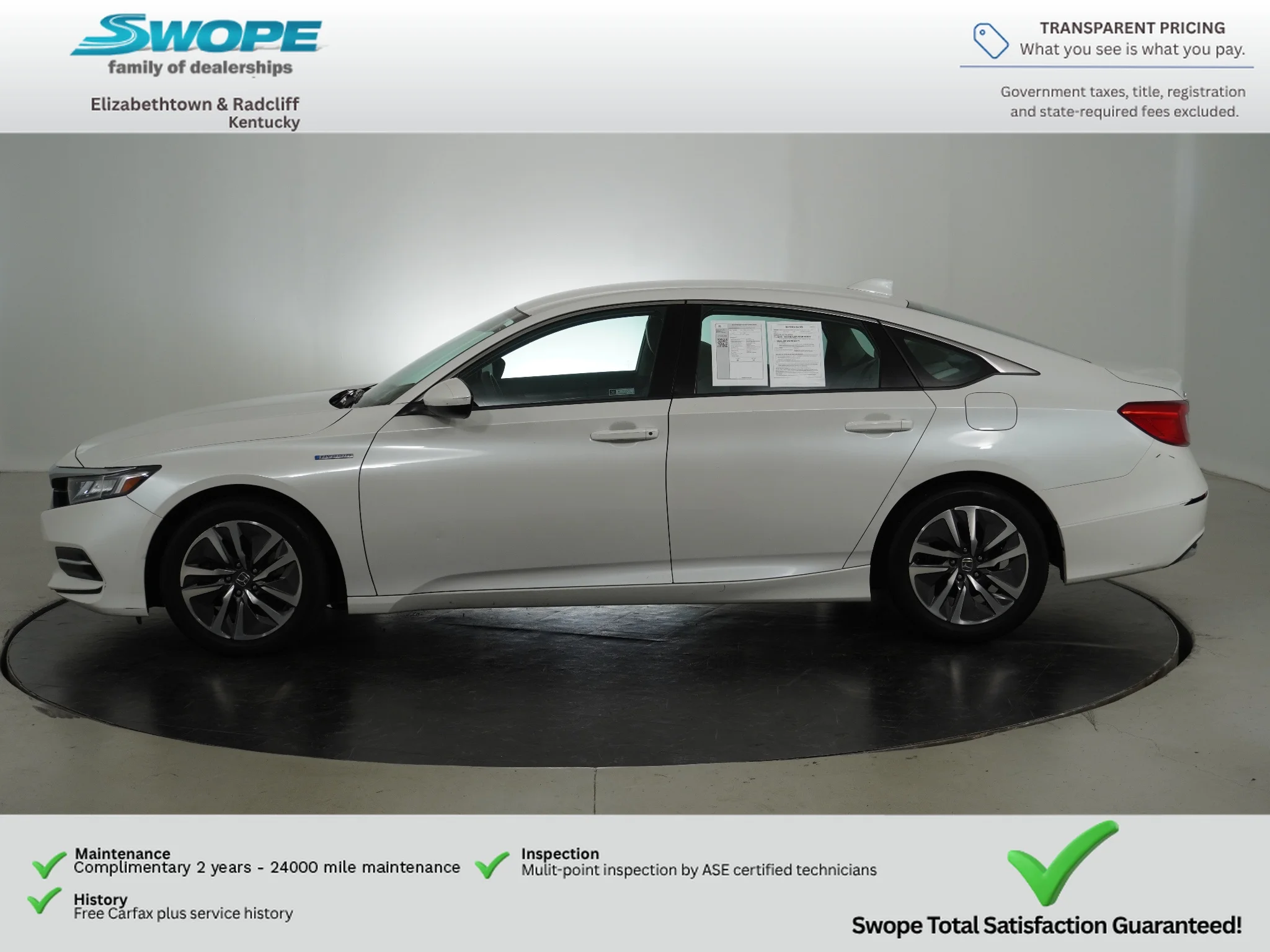 Used 2018 White Orchid Pearl Honda Base image 6