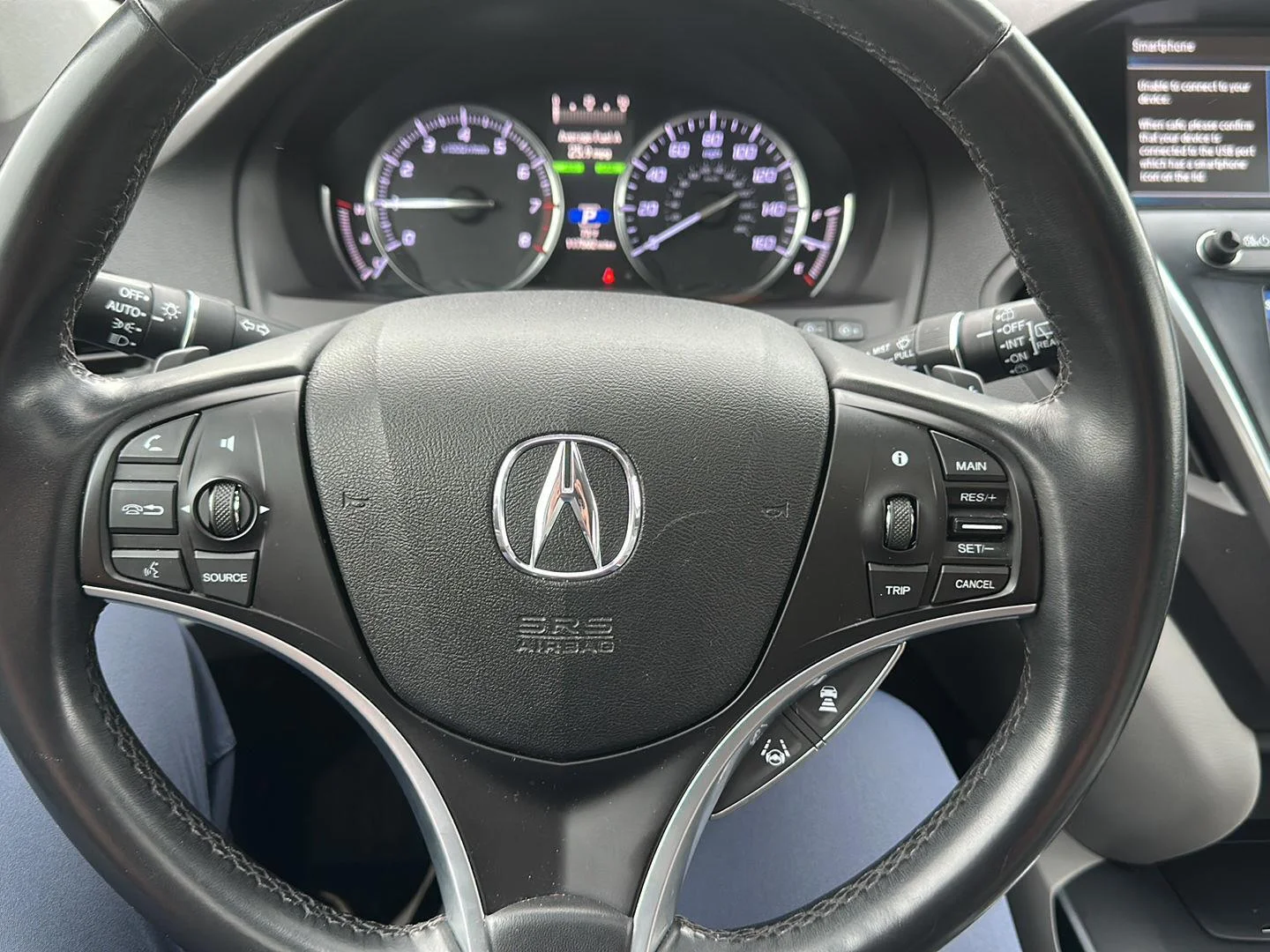 Used 2020 Fathom Blue Pearl Acura SH-AWD w/Tech image 16