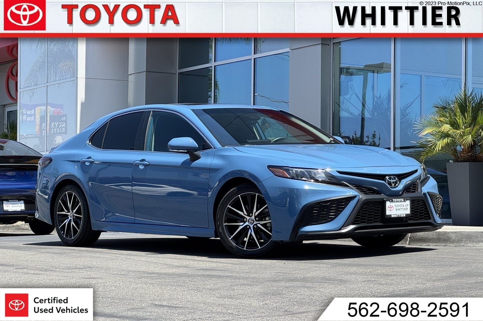 Certified Used 2024 Blue Toyota SE image 1