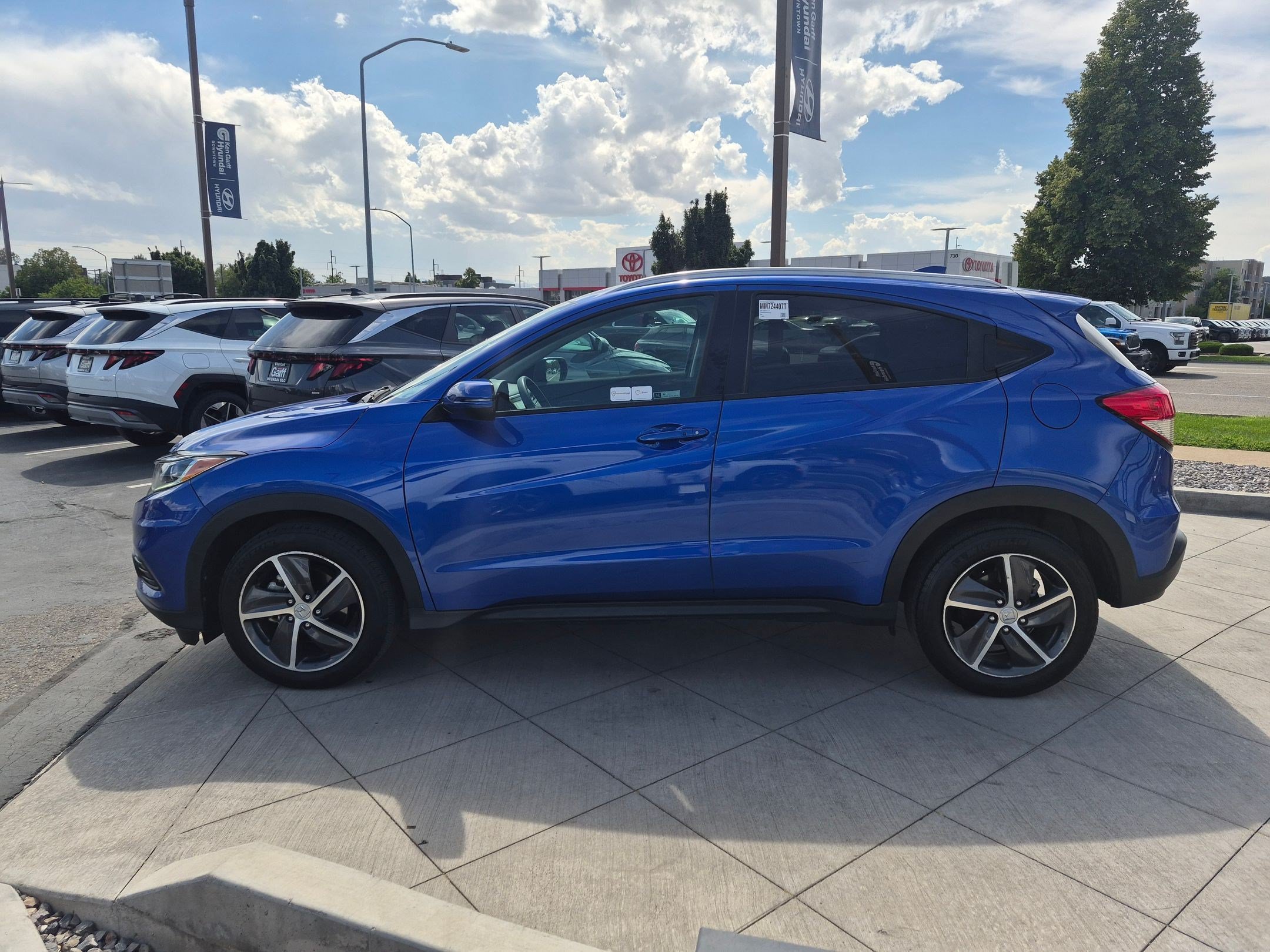Used 2021 Aegean Blue Metallic Honda EX image 7