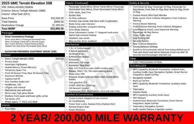 Used 2025 Black GMC Elevation image 39