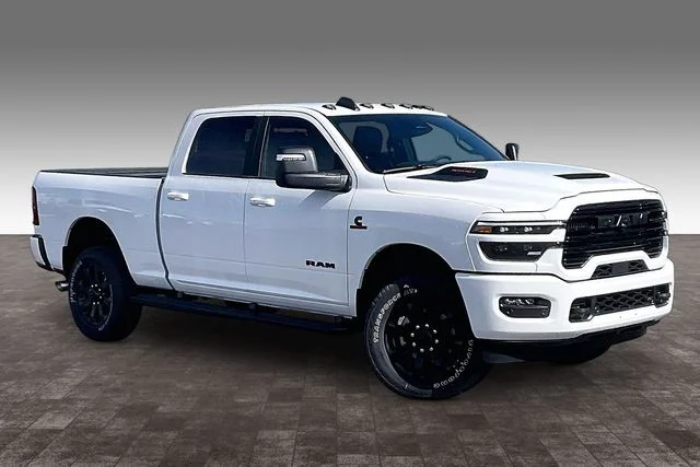 New 2026 Bright White Clear-Coat Exterior Paint RAM Laramie image 2