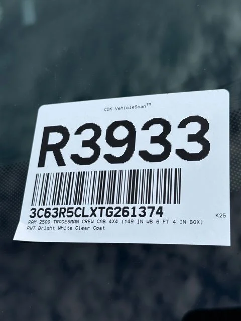 New 2026 Bright White Clear-Coat Exterior Paint RAM Tradesman image 33