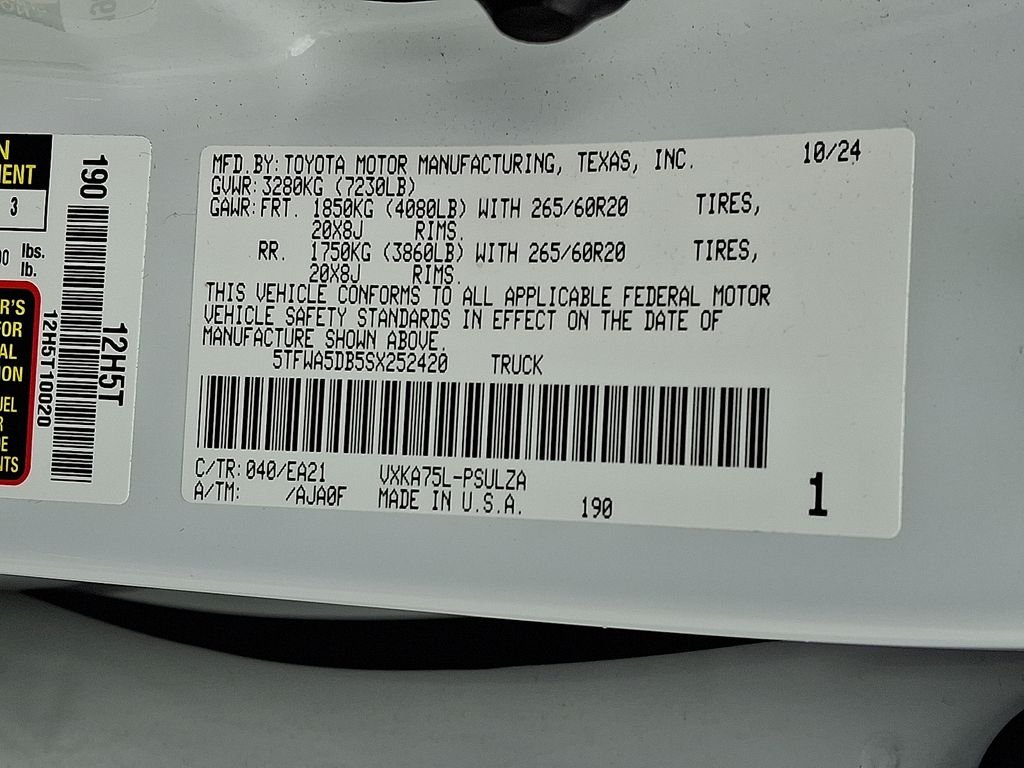 Used 2025 White Toyota Limited image 26