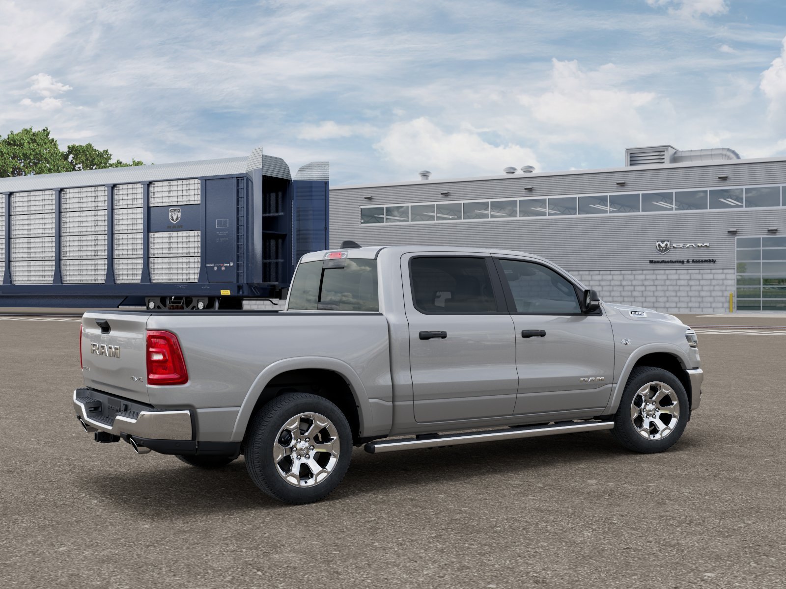 New 2026 Silver Zynith Exterior Paint RAM Big Horn/Lone Star image 2