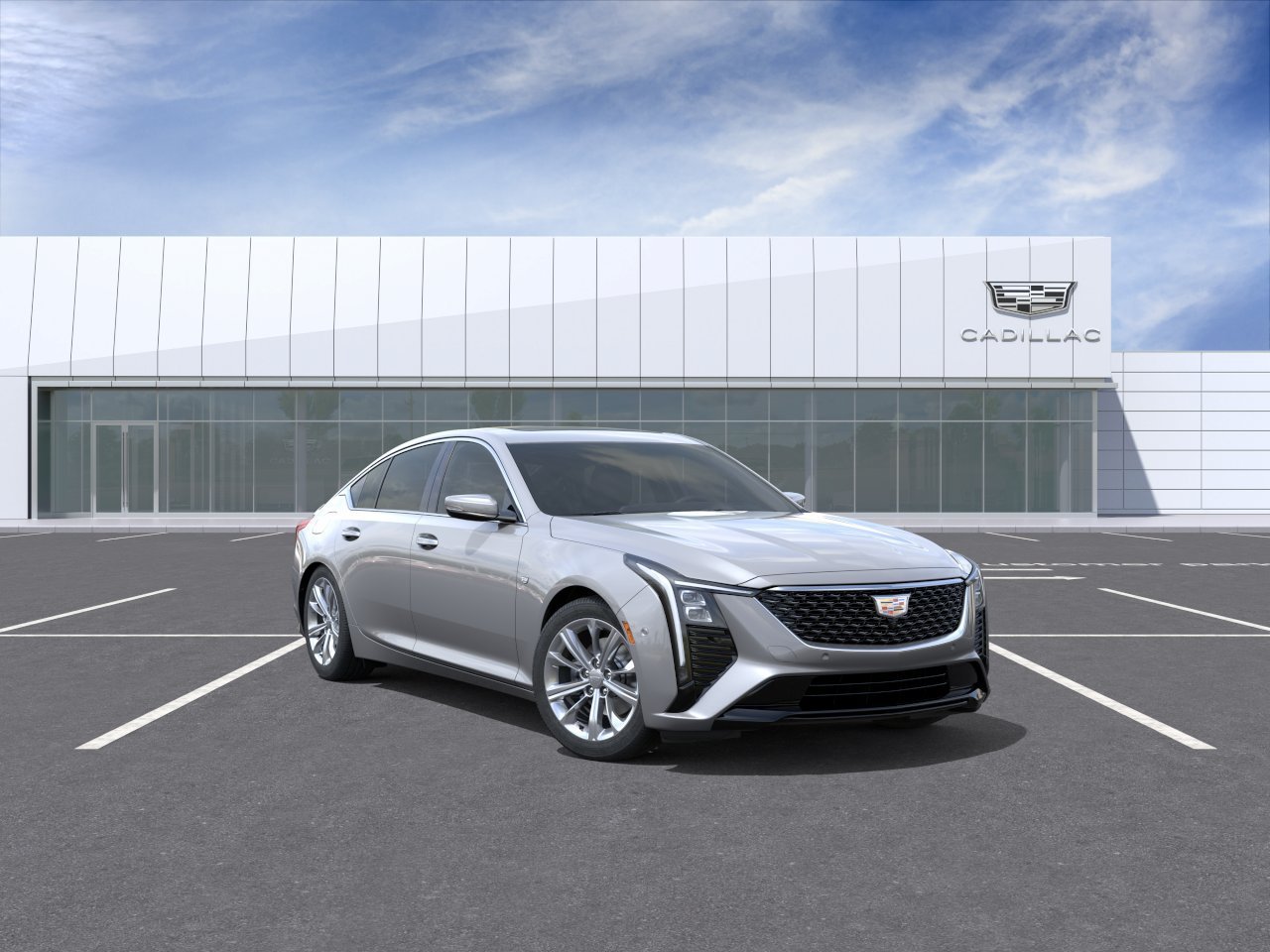 New 2026 Argent Silver Metallic Cadillac Premium Luxury image 1