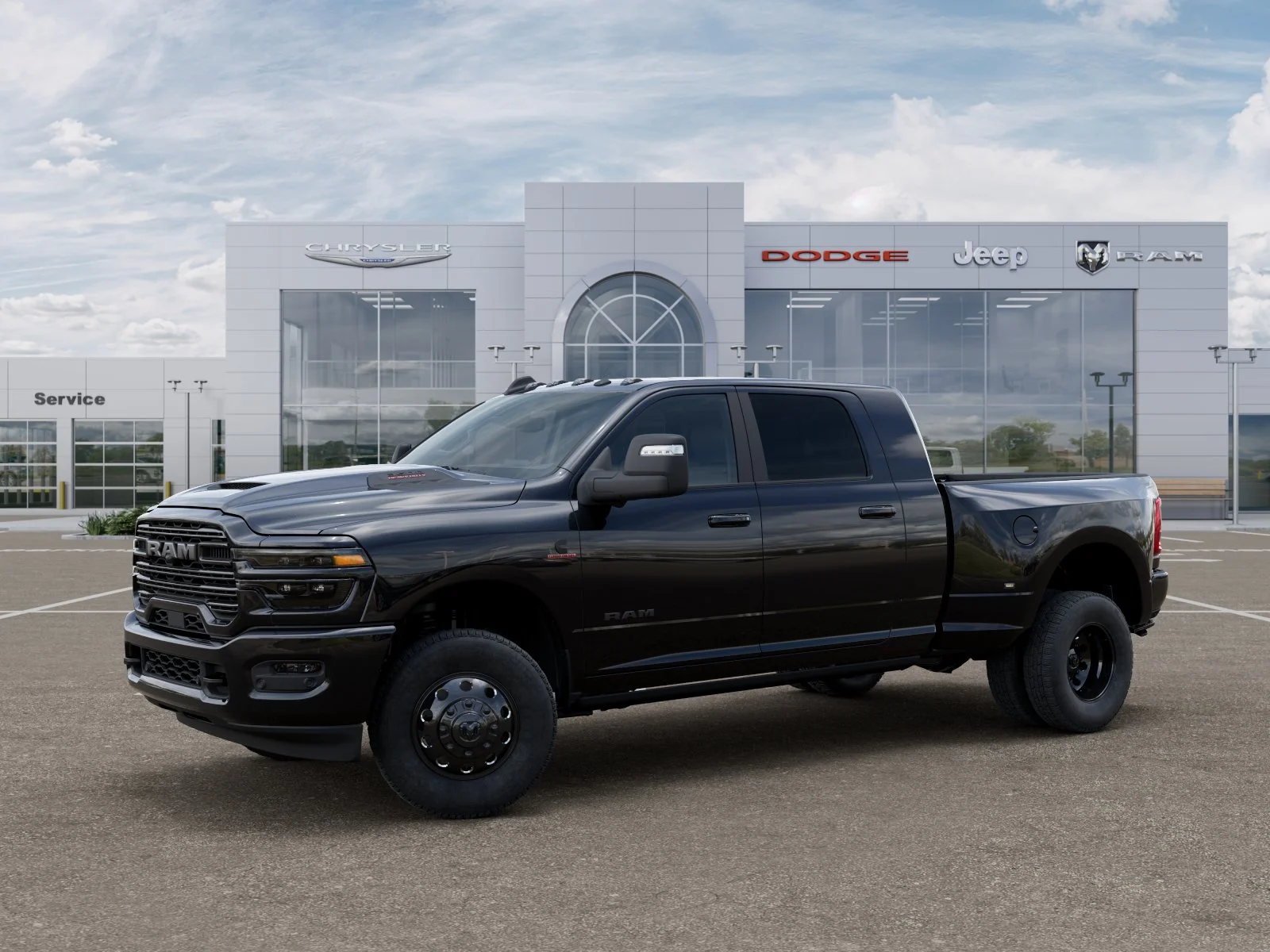 New 2026 Diamond Black Crystal Pearl-Coat Exterior Paint RAM Laramie image 30