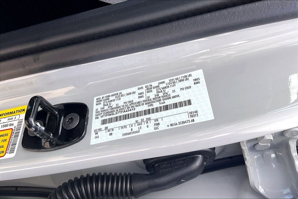 New 2026 White Ford Lariat image 11