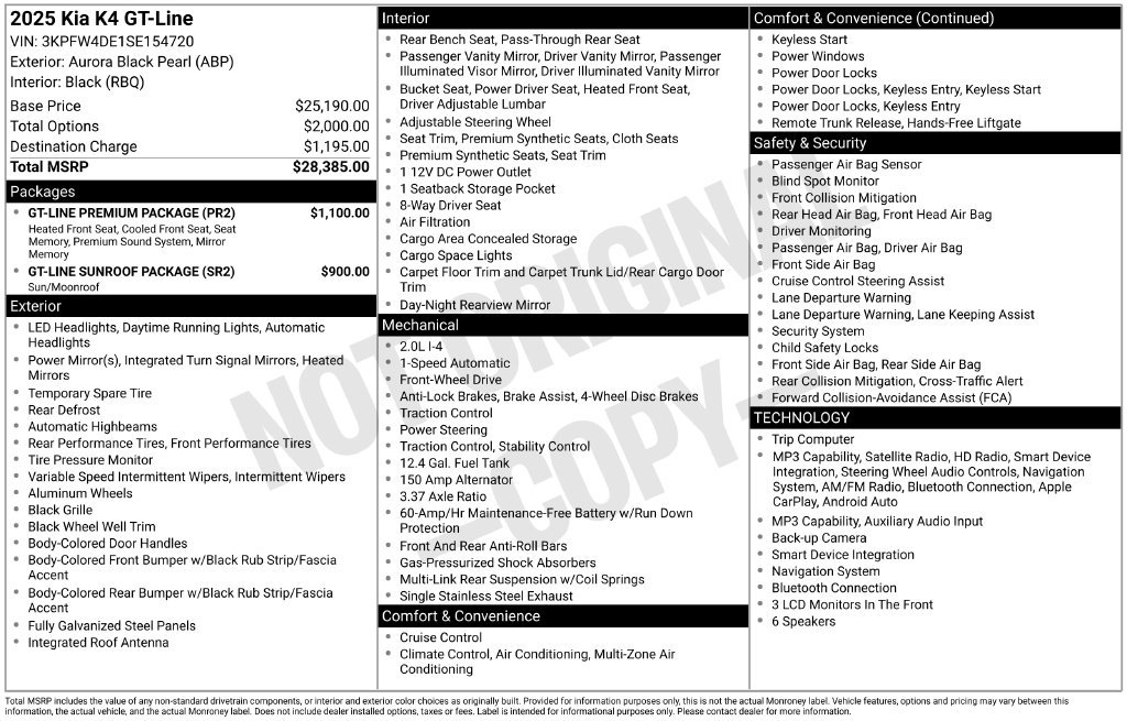 Used 2025 Black Kia GT-Line image 30