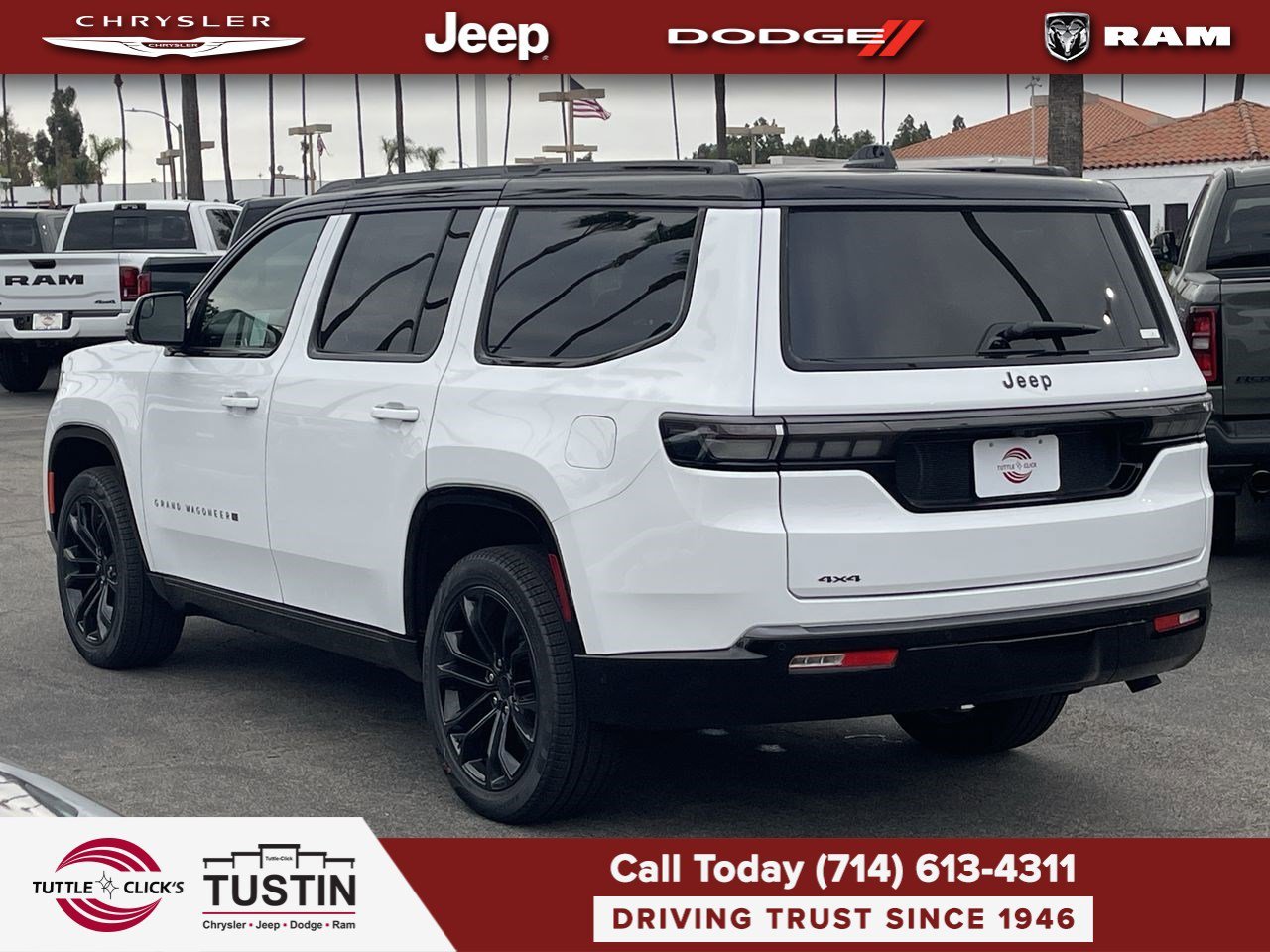 New 2026 Bright White Clearcoat Jeep Summit Obsidian image 4