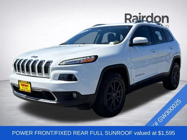 Used 2016 Bright White Clearcoat Jeep Limited image 3