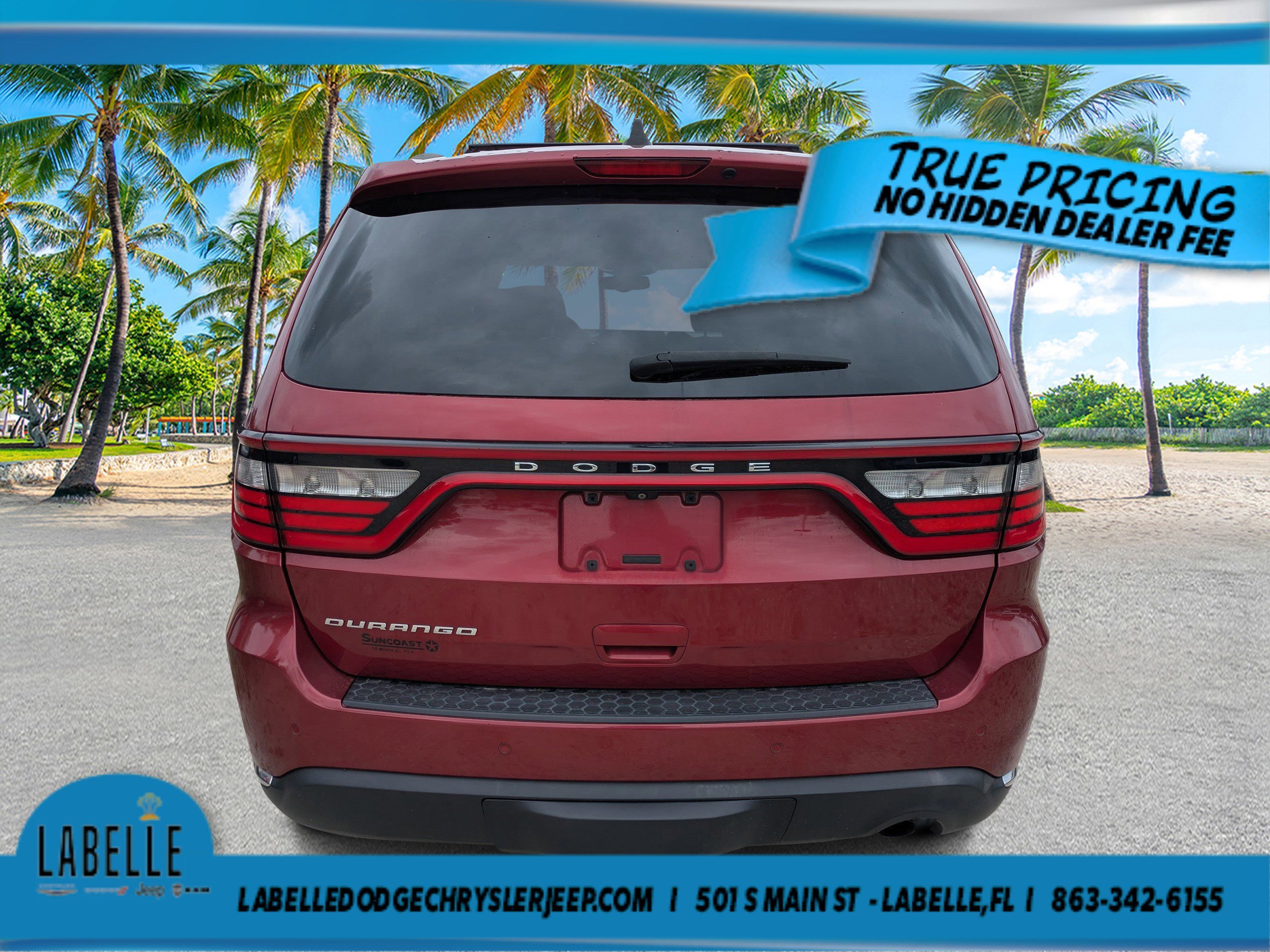 Used 2015 Deep Cherry Red Crystal Pearlcoat Dodge SXT image 4