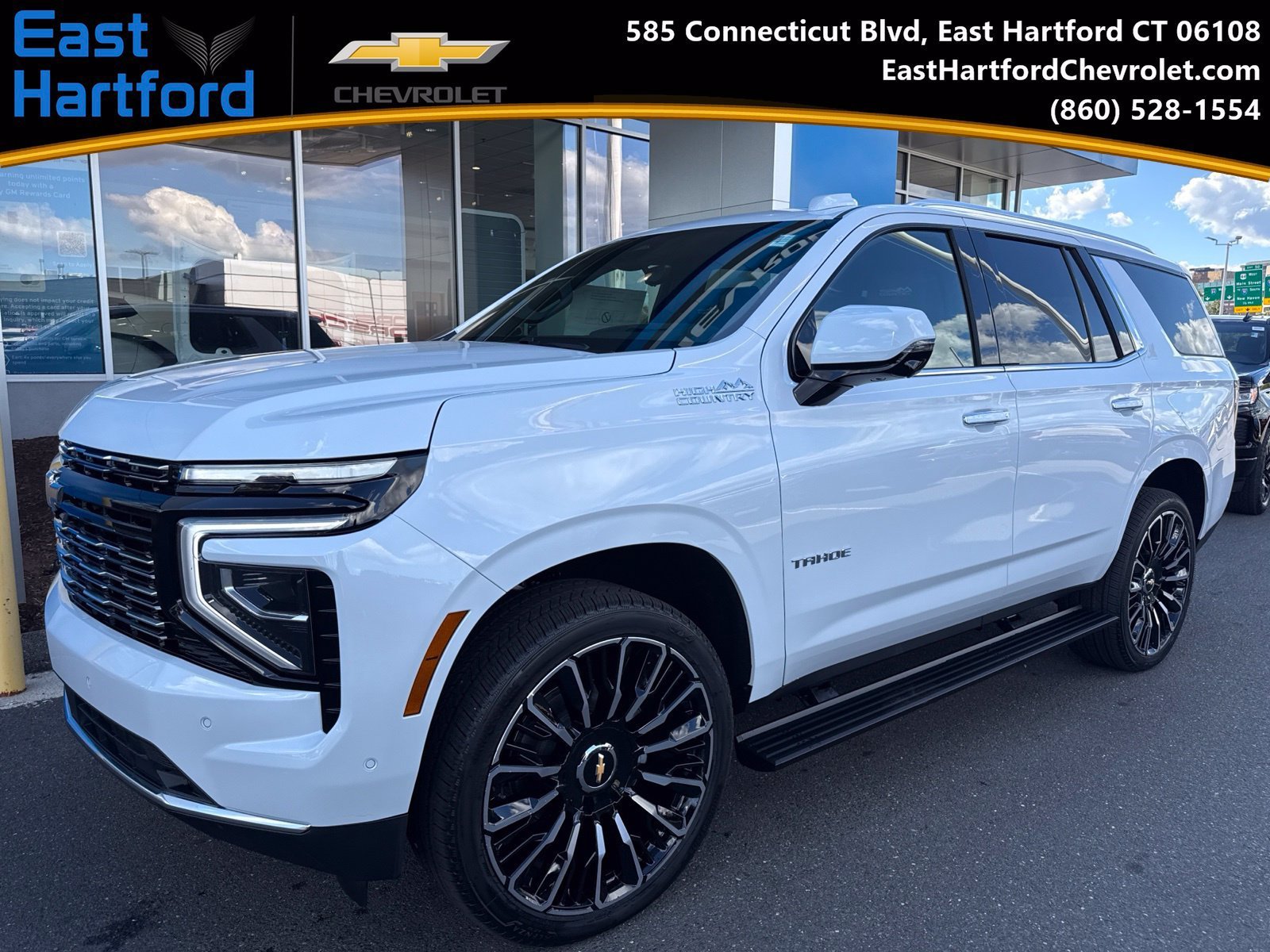 New 2026 Polar White Tricoat Chevrolet High Country Deluxe with 24in Wheels - Technology & Entertainment - Super Cruise - Panoramic Sunroof - Get Active Package image 1