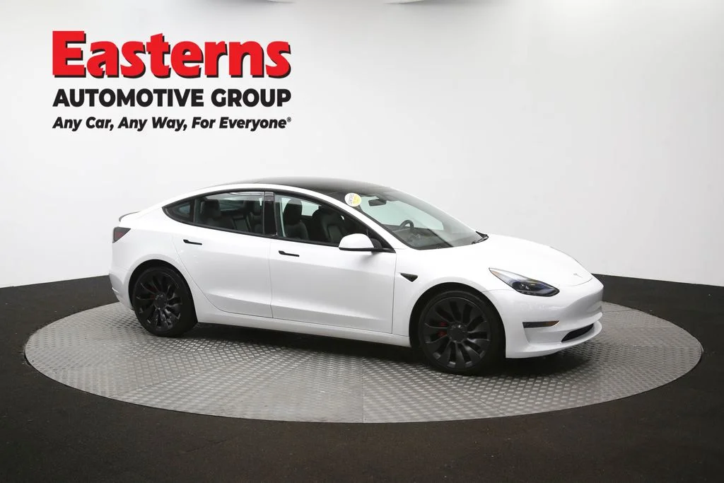 Used 2021 White Tesla Performance image 41