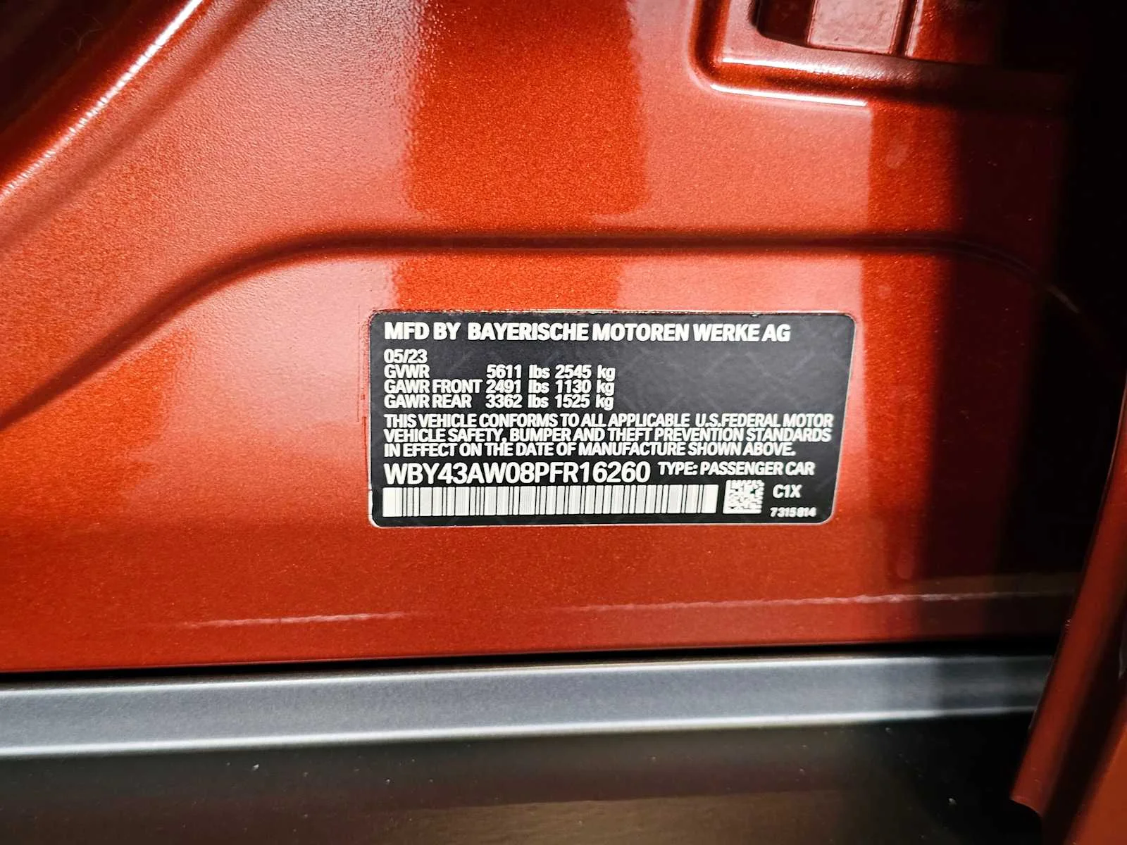 Certified Used 2023 Sunset Orange Metallic BMW eDrive35 image 34