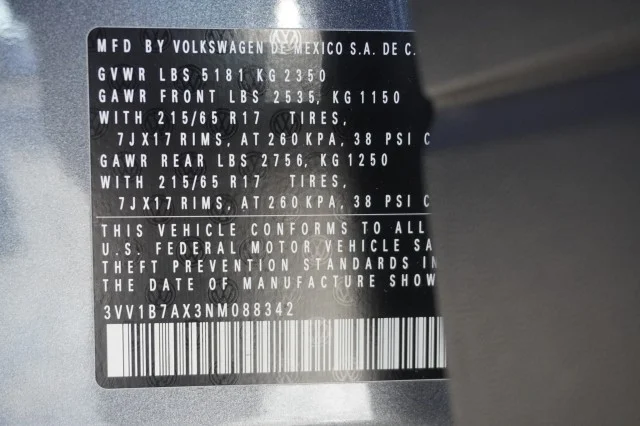 Used 2022 GRAY Volkswagen S image 36