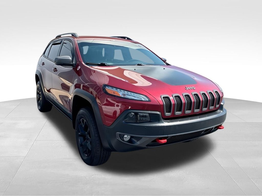 Used 2017 Jeep Cherokee Trailhawk with VIN 1C4PJMBS8HD219987 for sale in Monticello, KY