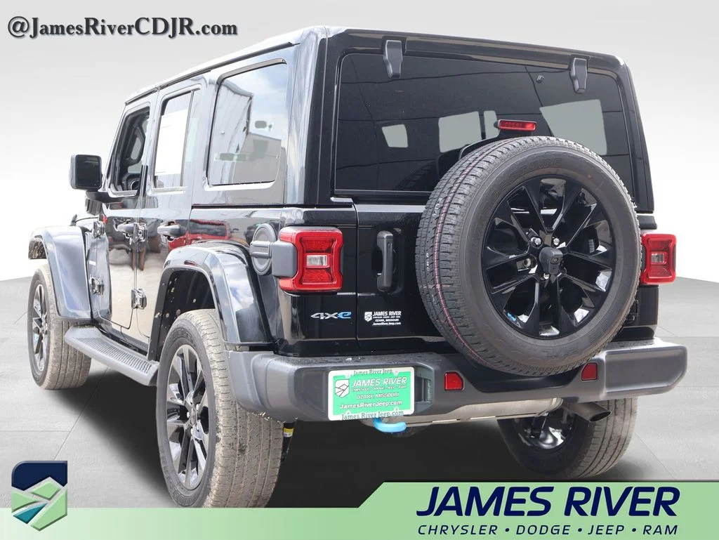 Used 2023 Black Jeep Sahara 4xe image 3