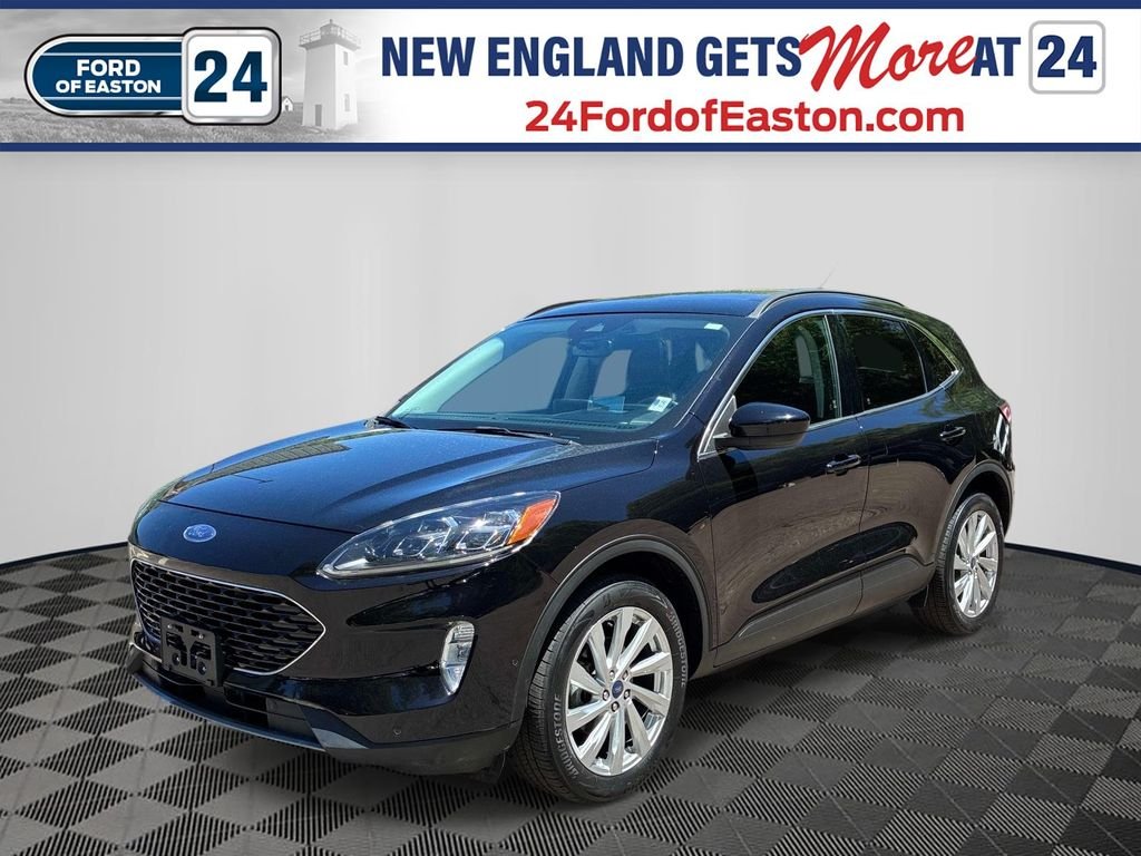 Used 2022 Black Ford Titanium image 1
