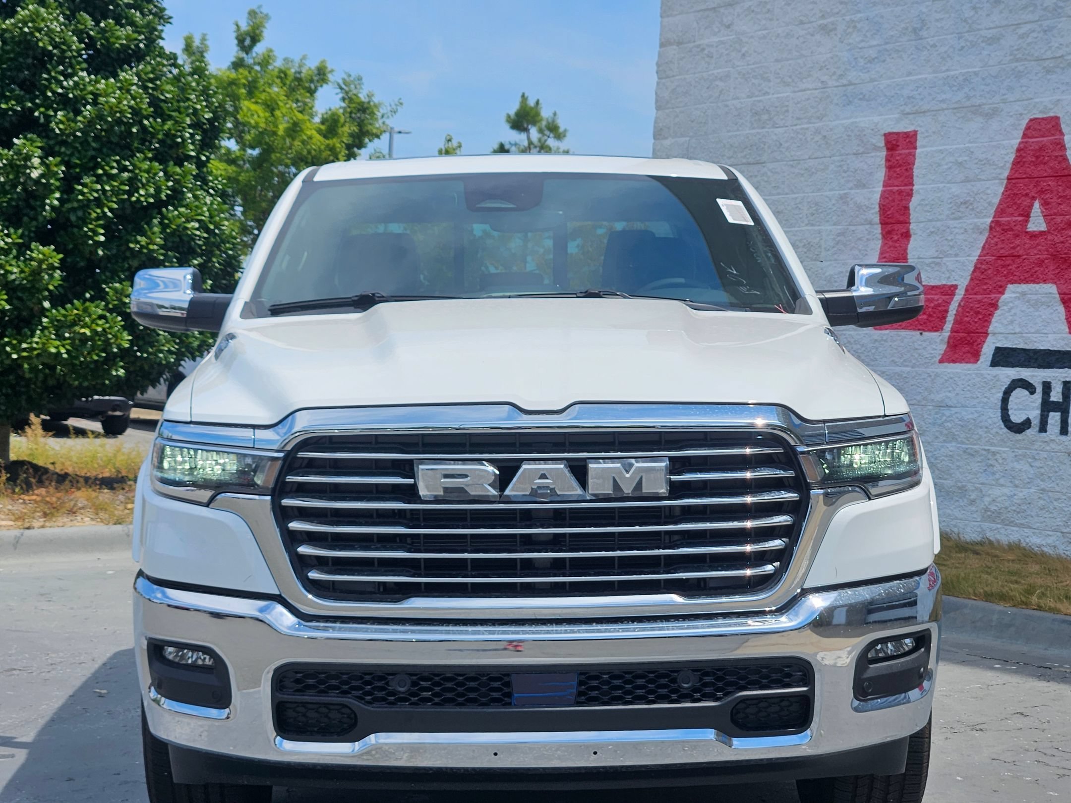 New 2026 Bright White Clear-Coat Exterior Paint RAM Laramie image 2