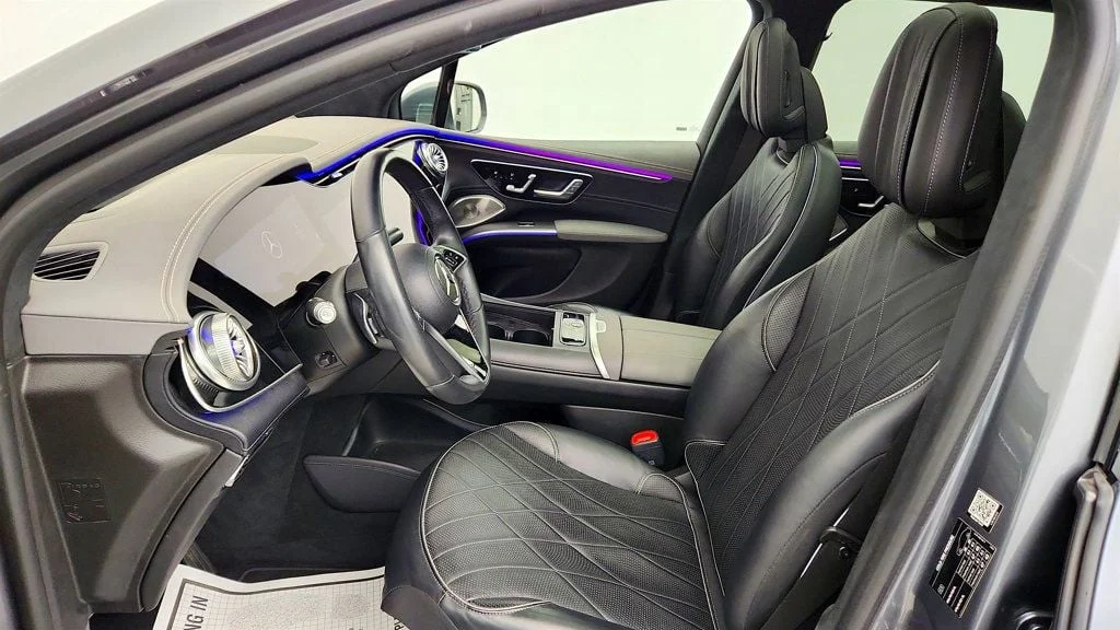 Used 2023 Selenite Grey Metallic Mercedes-Benz EQS 580 4MATIC® SUV, Exclusive w/ PRE-SAFE Rear Seat Package, HUD image 19