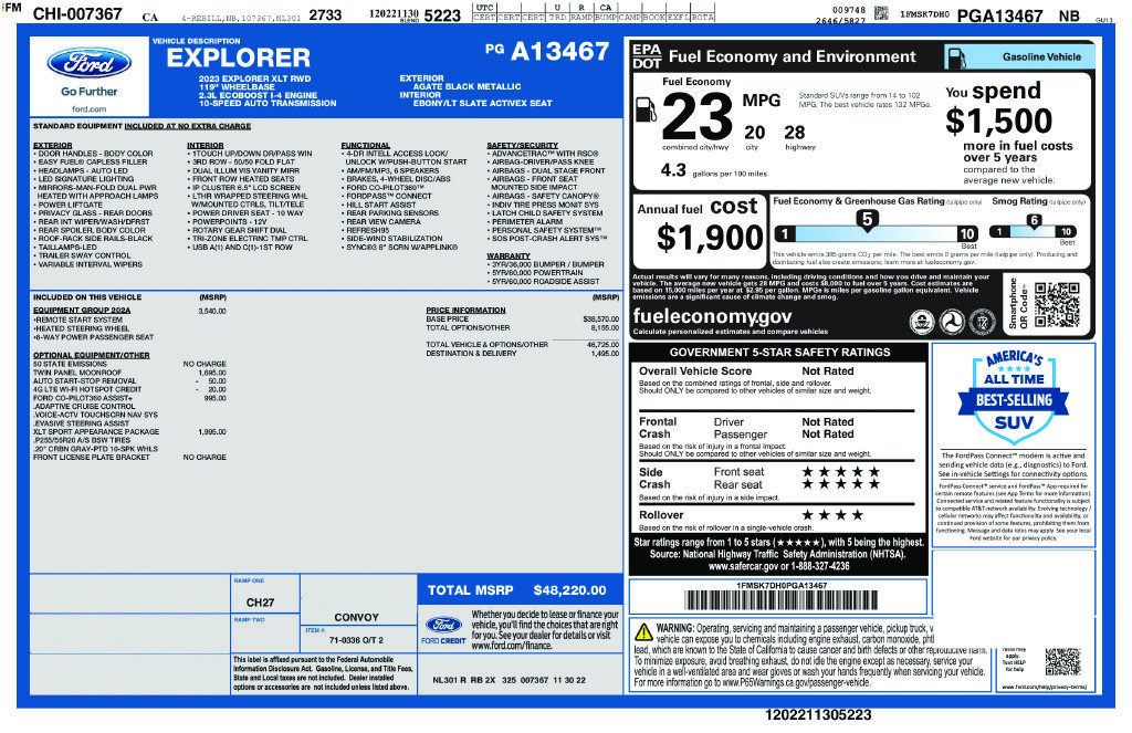Certified Used 2023 Black Ford XLT image 3