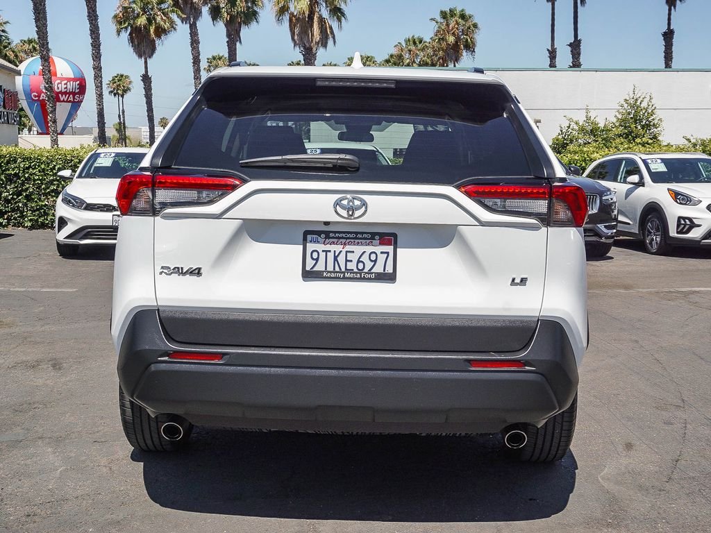 Used 2021 White Toyota LE image 6