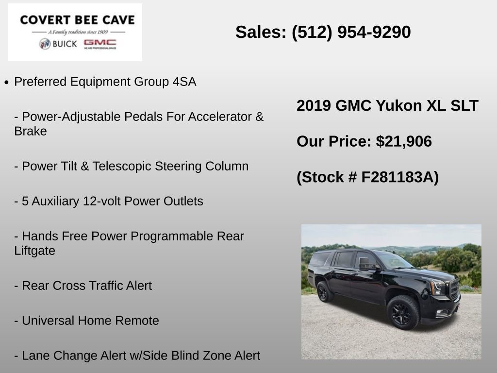 Used 2019 ONYX BLACK GMC SLT image 12