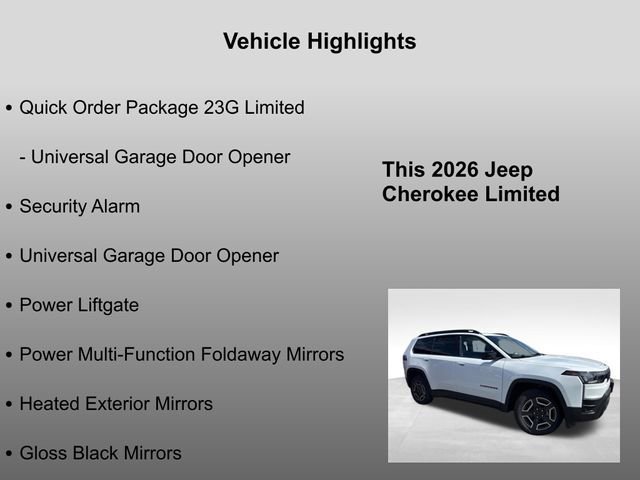 New 2026 Bright White Clear-Coat Exterior Paint Jeep Limited image 34