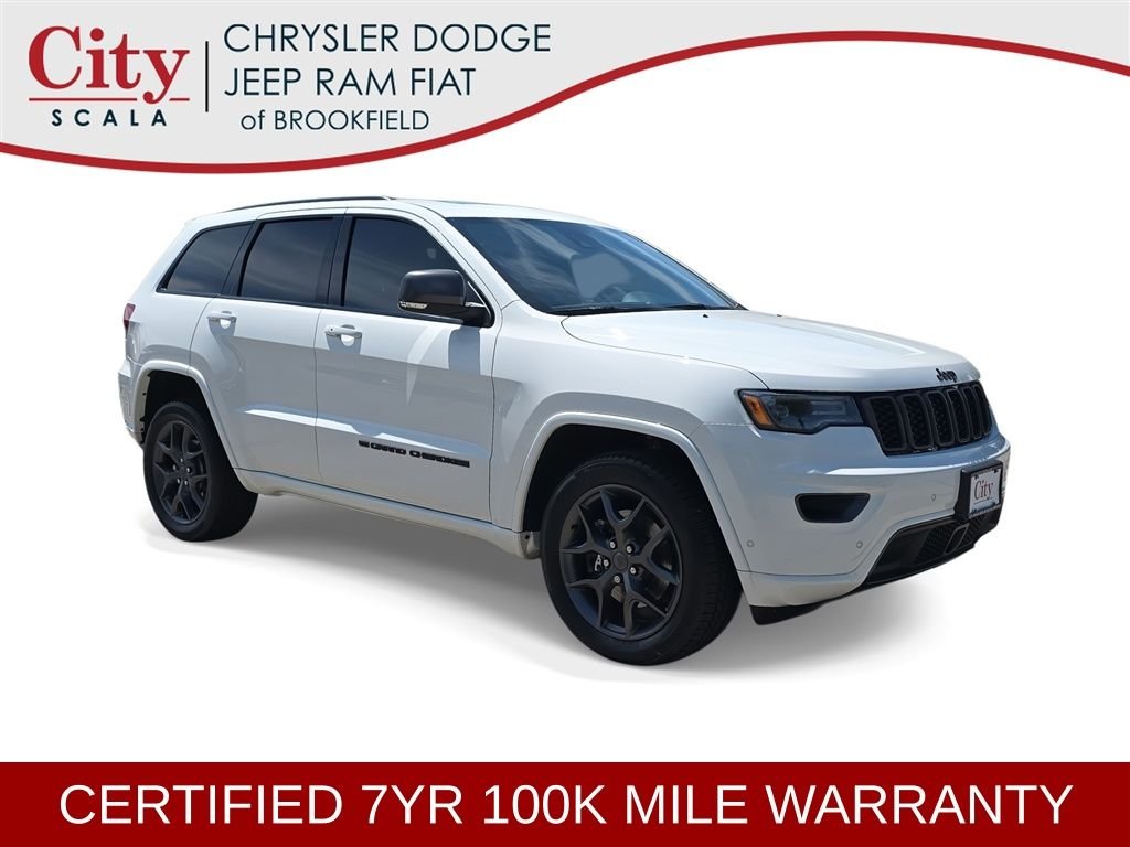 Certified Used 2021 White Jeep Limited image 1