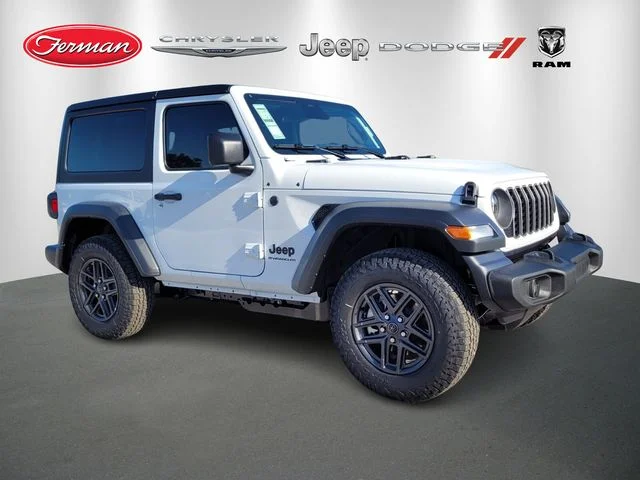 New 2026 Bright White Clear-Coat Exterior Paint Jeep Sport S image 1